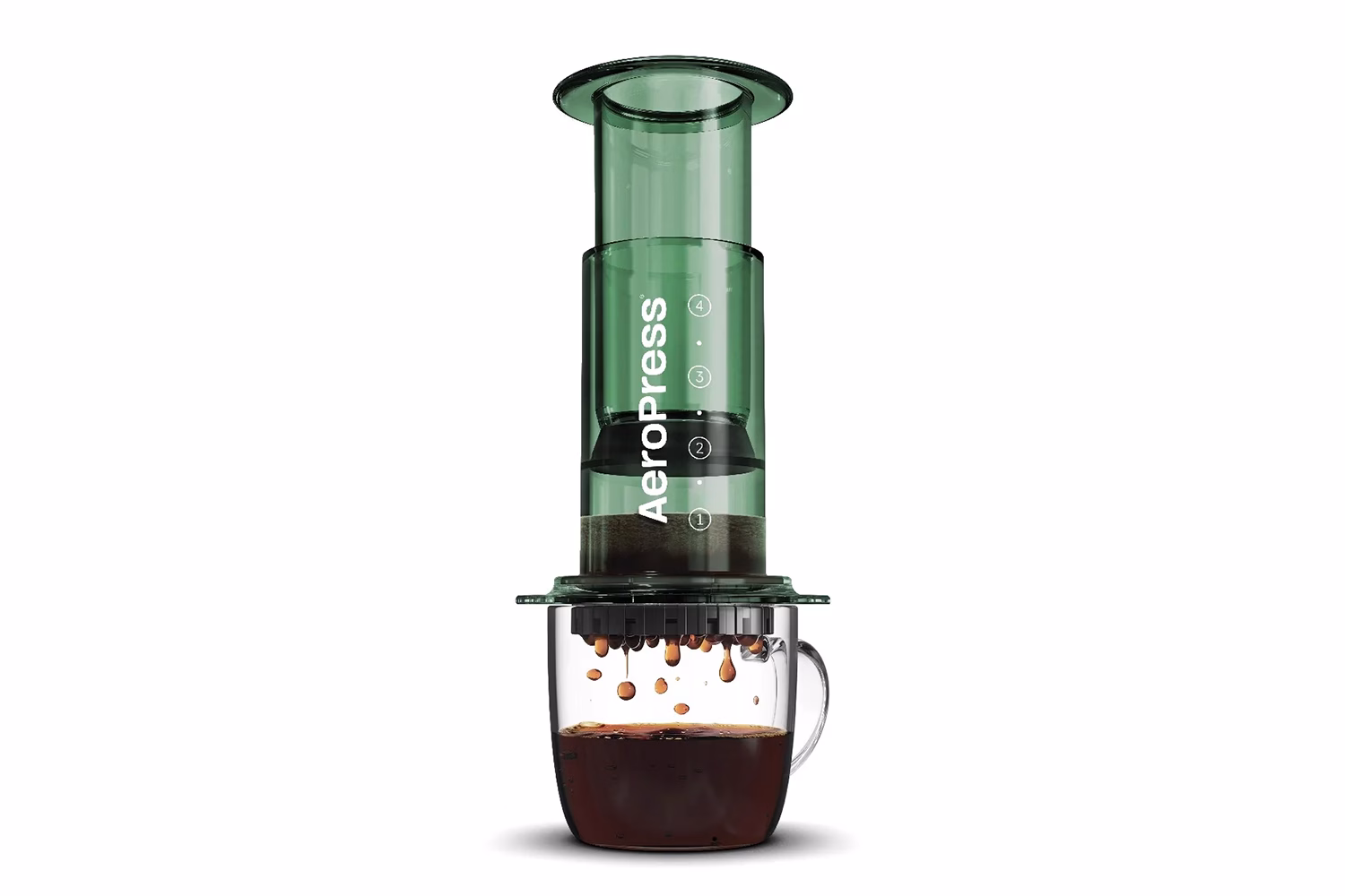 AeroPress Coffee Maker | Clear Green