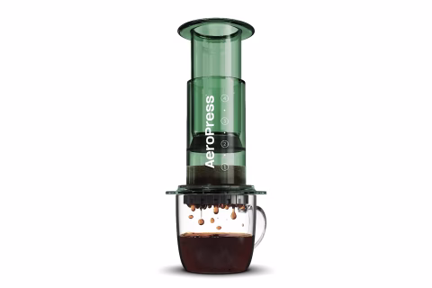 AeroPress Coffee Maker | Clear Green